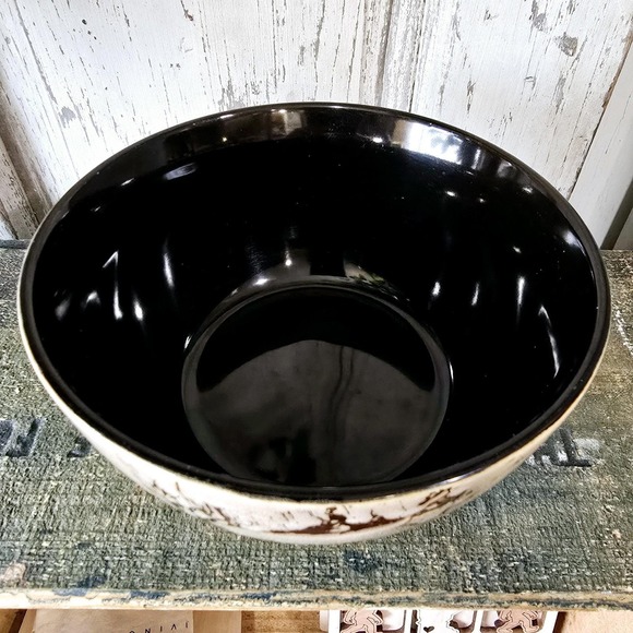 Mossy Oak Tan Glaze Stoneware Replacement Bowl - Matches Ducks Design - Picture 4 of 5